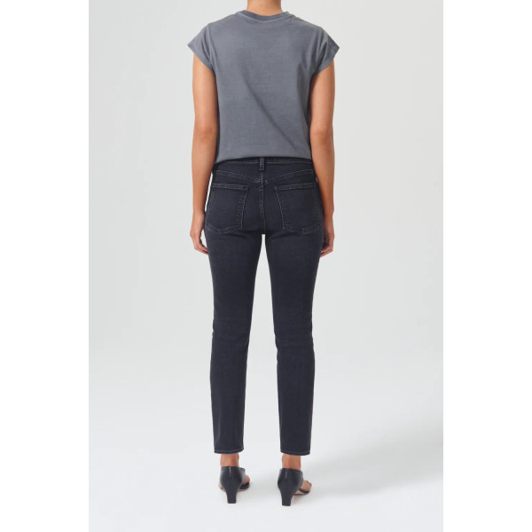 Rubis Glow Mid Rise Slim Crop