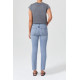 Rubis Glow Mid Rise Slim Crop