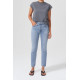 Rubis Glow Mid Rise Slim Crop