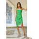 Sunflower Symmetry Crochet Lace Dress