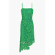 Sunflower Symmetry Crochet Lace Dress