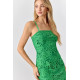 Sunflower Symmetry Crochet Lace Dress