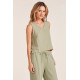 Courant Flow Neck Gauze Tank