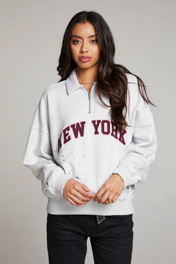Amore York Splatter Paint Half Zip
