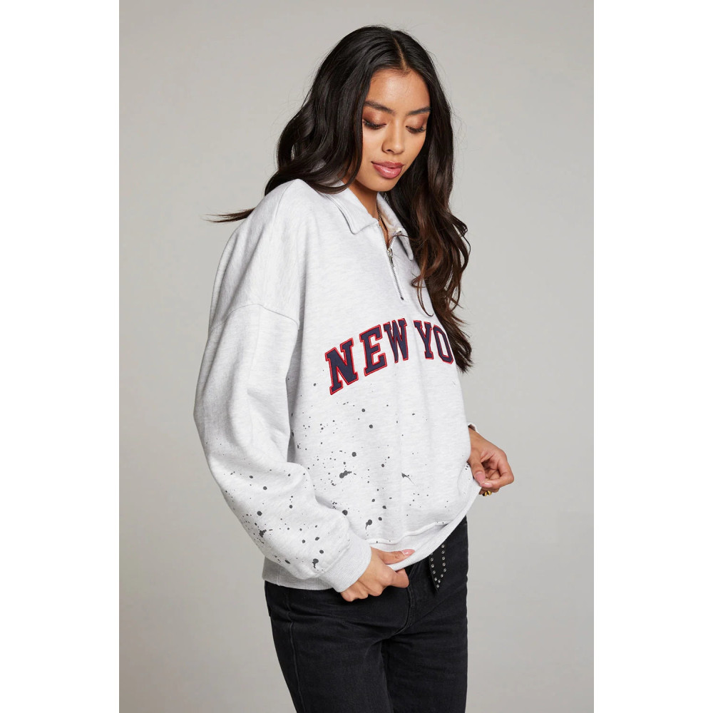Amore York Splatter Paint Half Zip