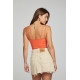 Enchant Tone Crop Rib Tank