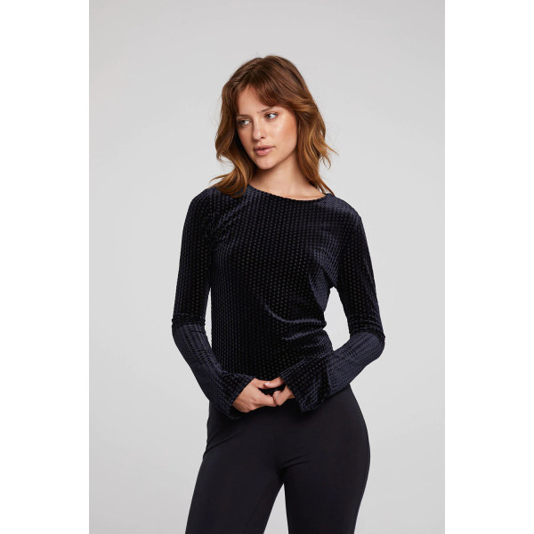 Patent Velvet Top
