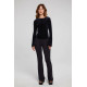 Patent Velvet Top