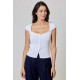 Gasa Button Top