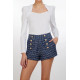 Moda Lumina Ruffle Trim Top