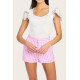 Hibiscus Lace Sleeve Top