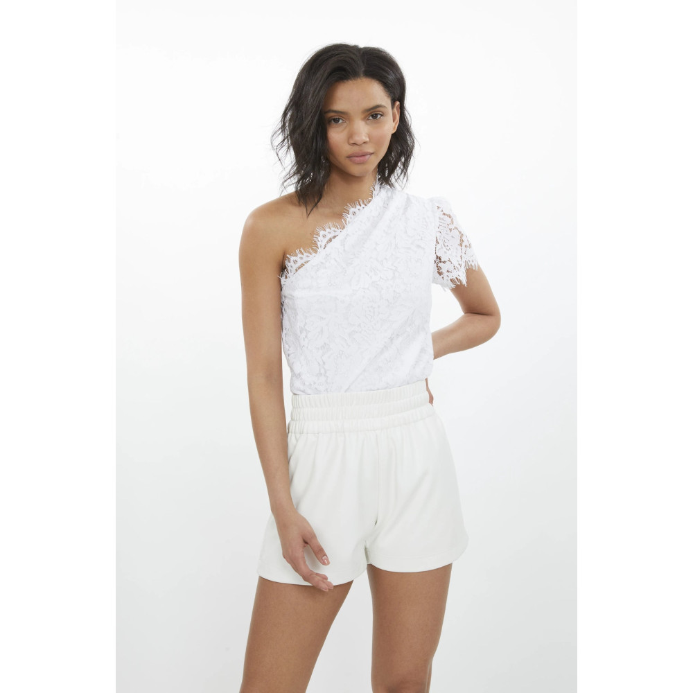 Facet Bloom Lace Top