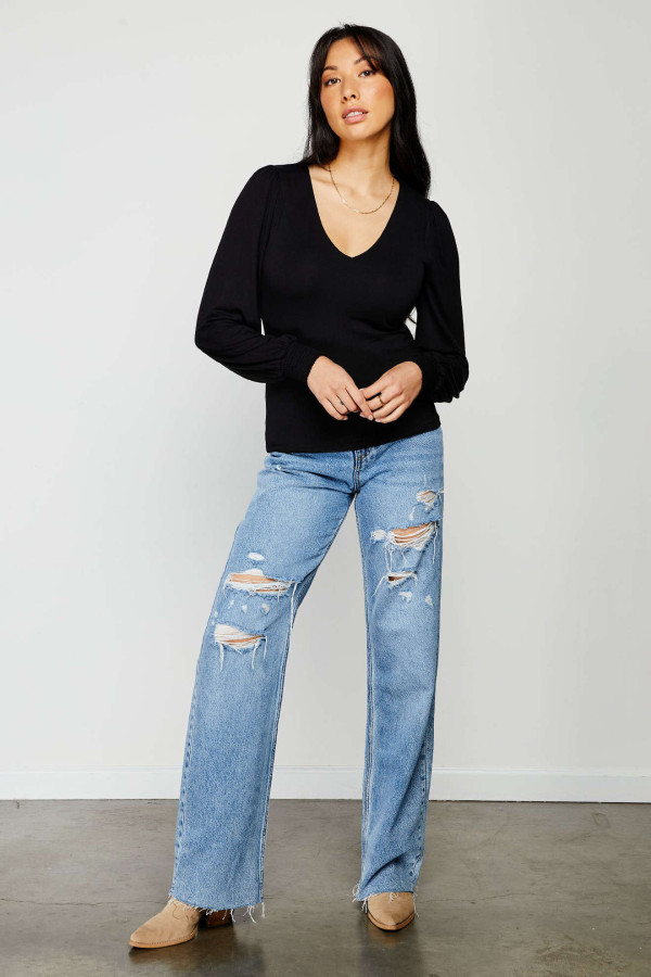 Fortuna V Neck Top