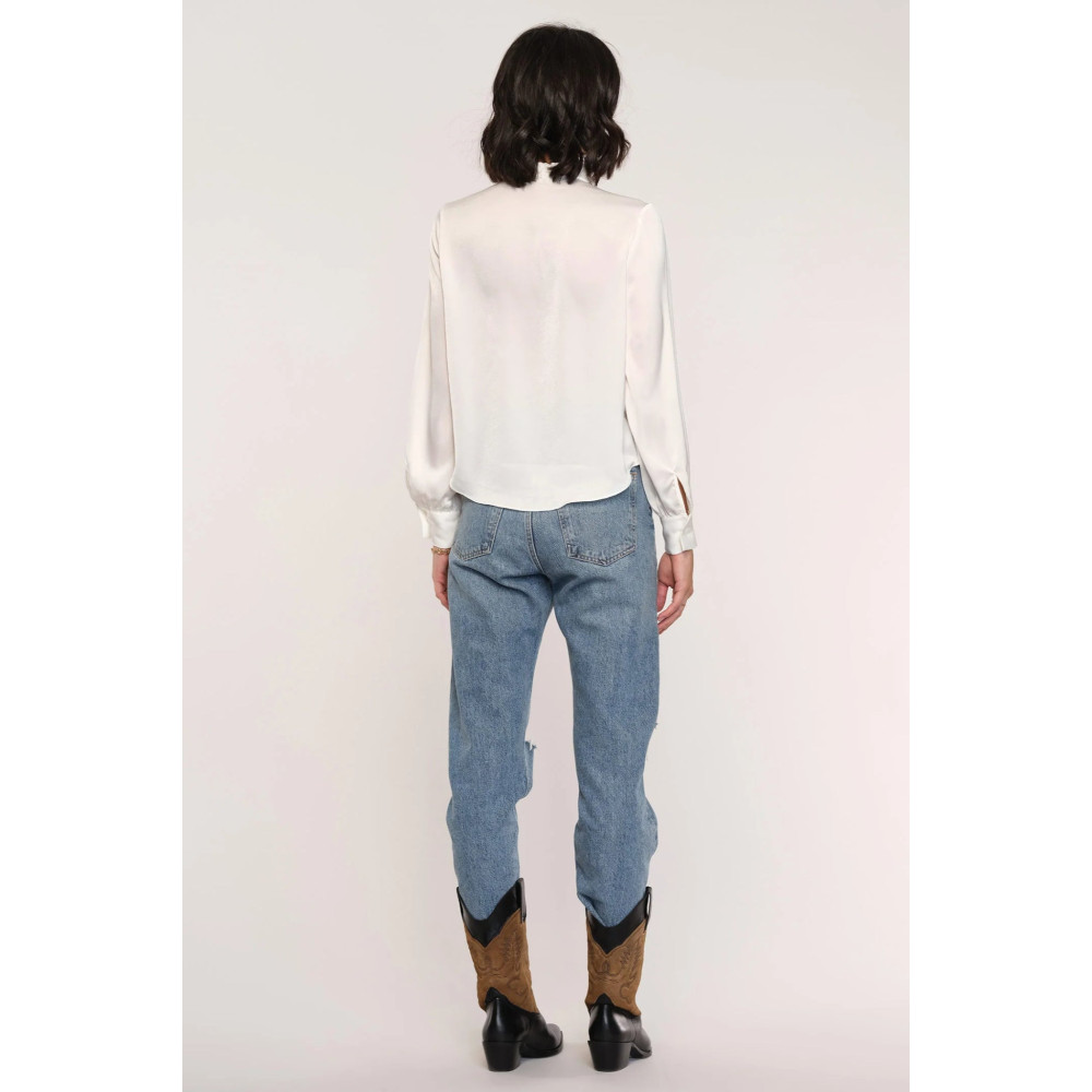Delicada Smocked Shoulder Blouse