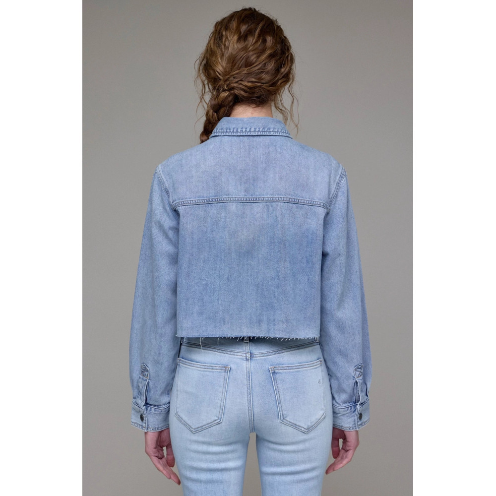 Acqua Soft Denim Crop Shirt