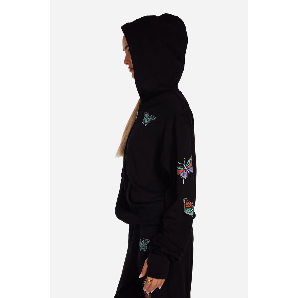 Ivory Butterfly Hoodie