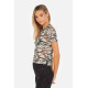 Carnation Cielo Camo Mesh Tee