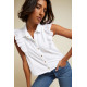Cadencia Ruffle Button Top