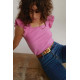Ardore Square Neck Ruffle Top