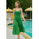 Flash Smocked Midi Dress