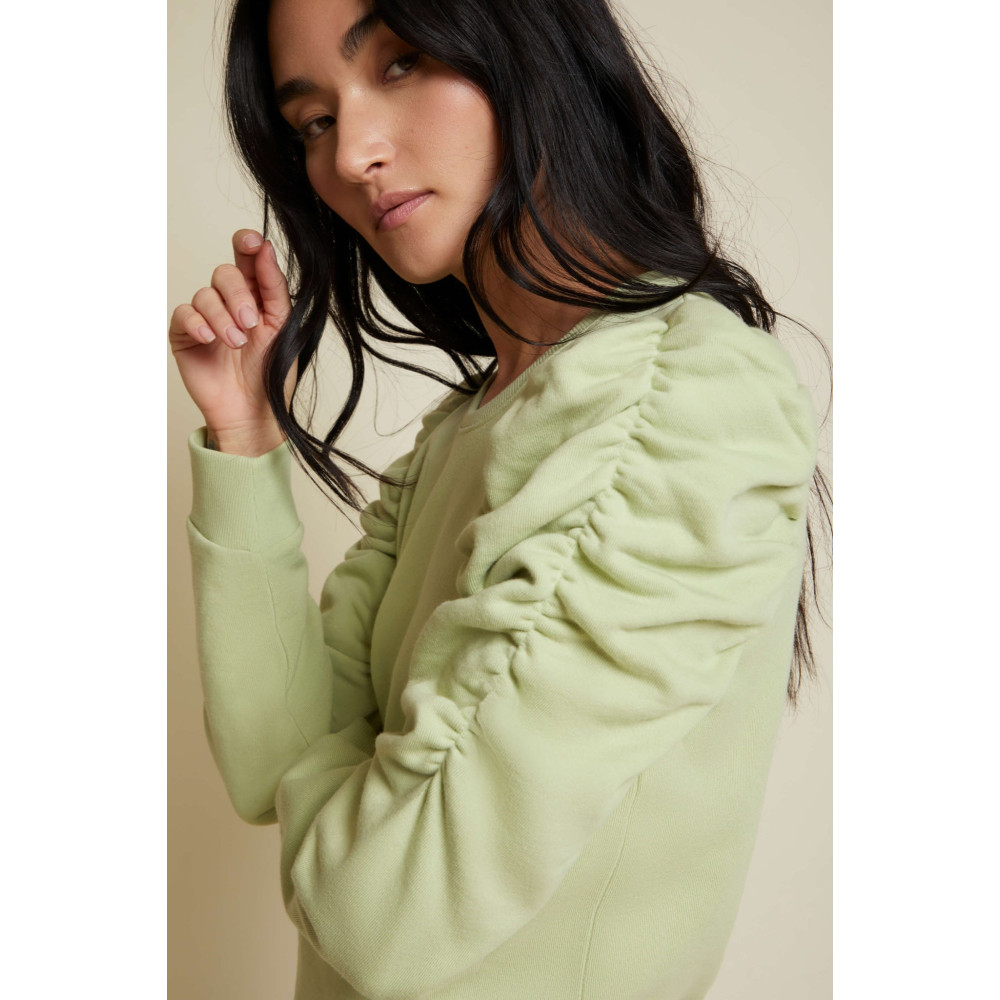 Dulce Drift Gathered Sweatshirt