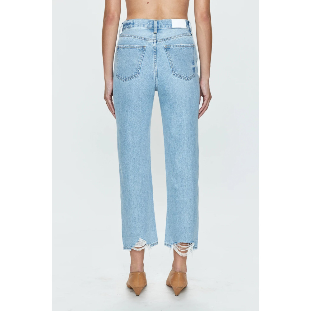 Onyx Crop High Rise Straight Jean