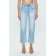 Onyx Crop High Rise Straight Jean