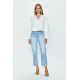 Onyx Crop High Rise Straight Jean