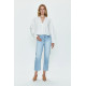 Onyx Crop High Rise Straight Jean
