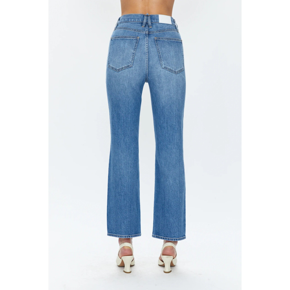 Silk Bloom High Rise Ankle Boot Cut