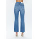 Silk Bloom High Rise Ankle Boot Cut