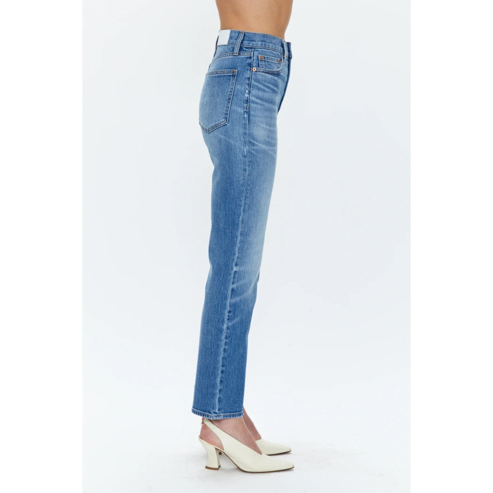 Silk Bloom High Rise Ankle Boot Cut
