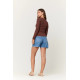 Shimmer Vibe Scoop Rib Long Sleeve