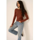 Rhythm Boat Neck Long Sleeve