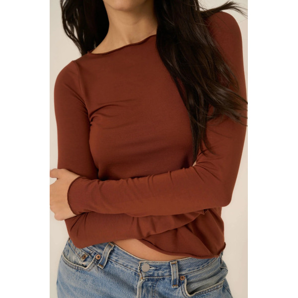 Rhythm Boat Neck Long Sleeve