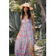 Link Calma Floral Midi Dress