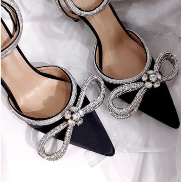 Satén Crystal Heels
