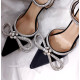 Satén Crystal Heels