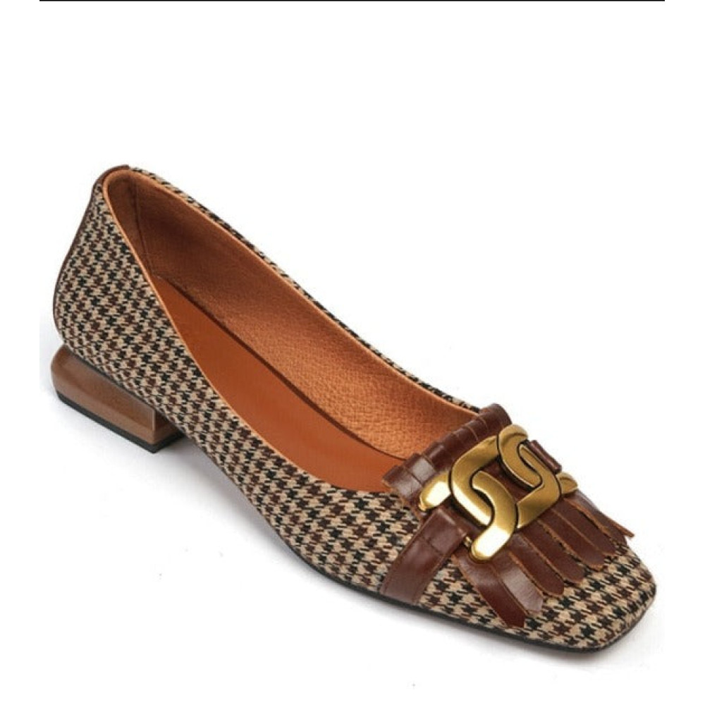 Muse Check Loafers